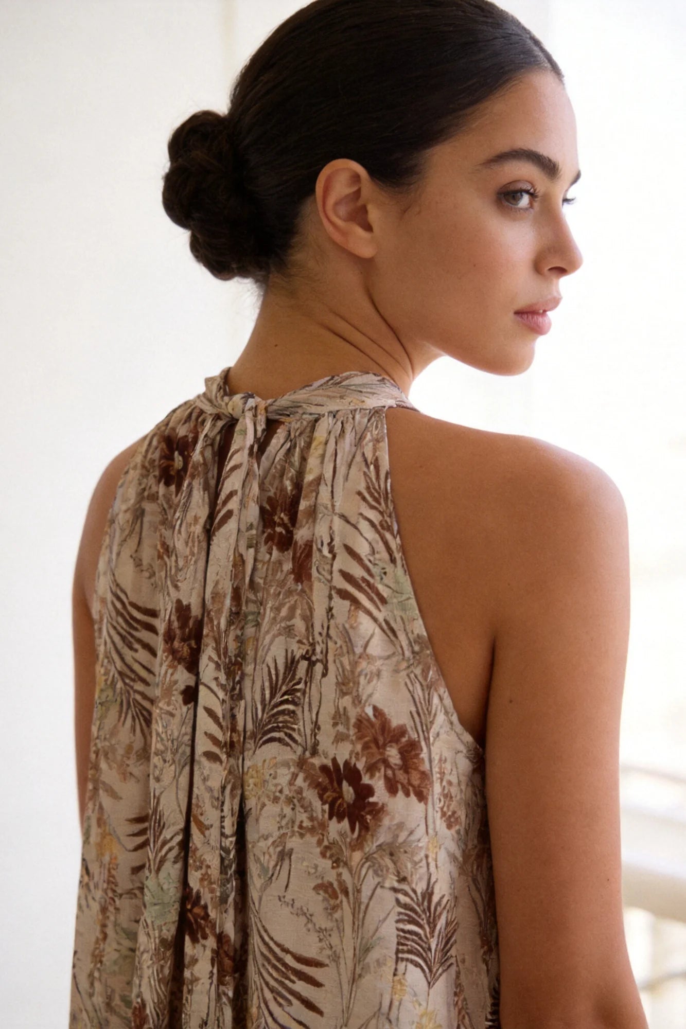 Vestido Halter Estampado