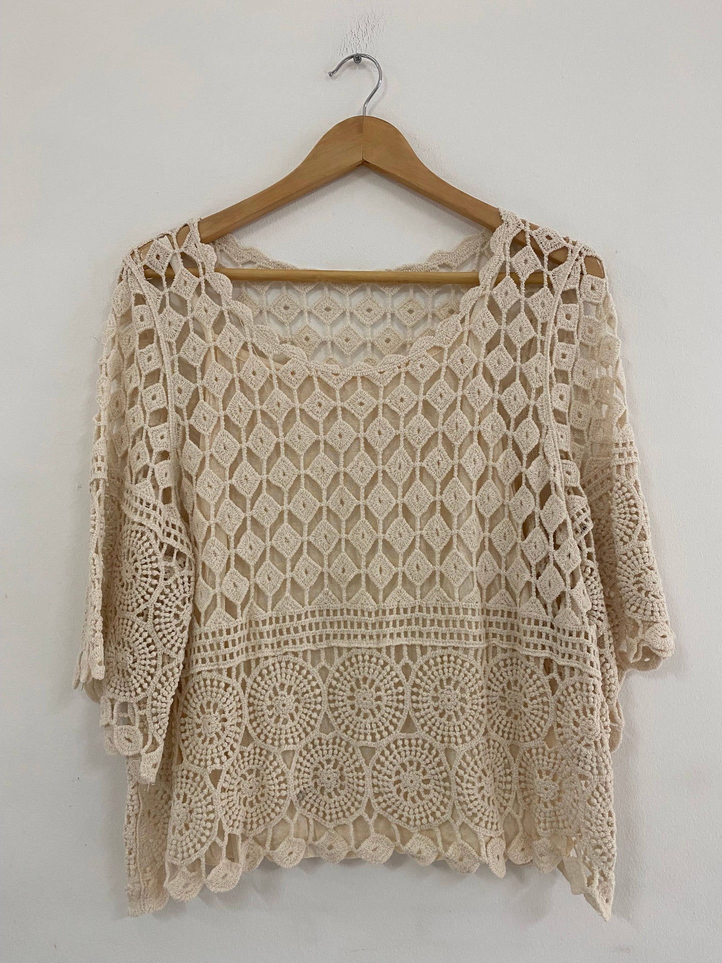 Top de encaje con camiseta sin mangas SLV-T360: AGUA VERDE / Talla única