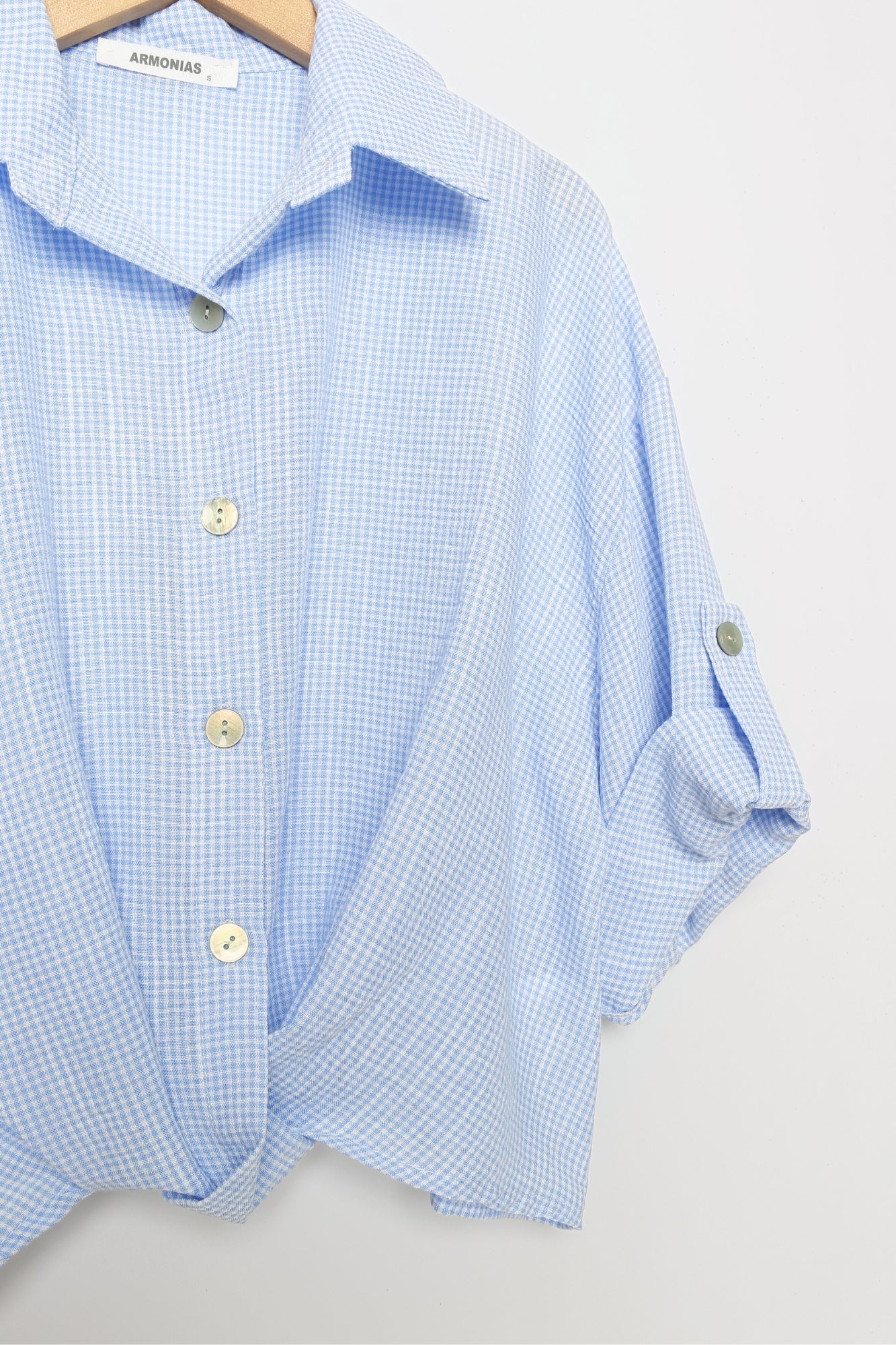 camisa Vichy Nudo Chic