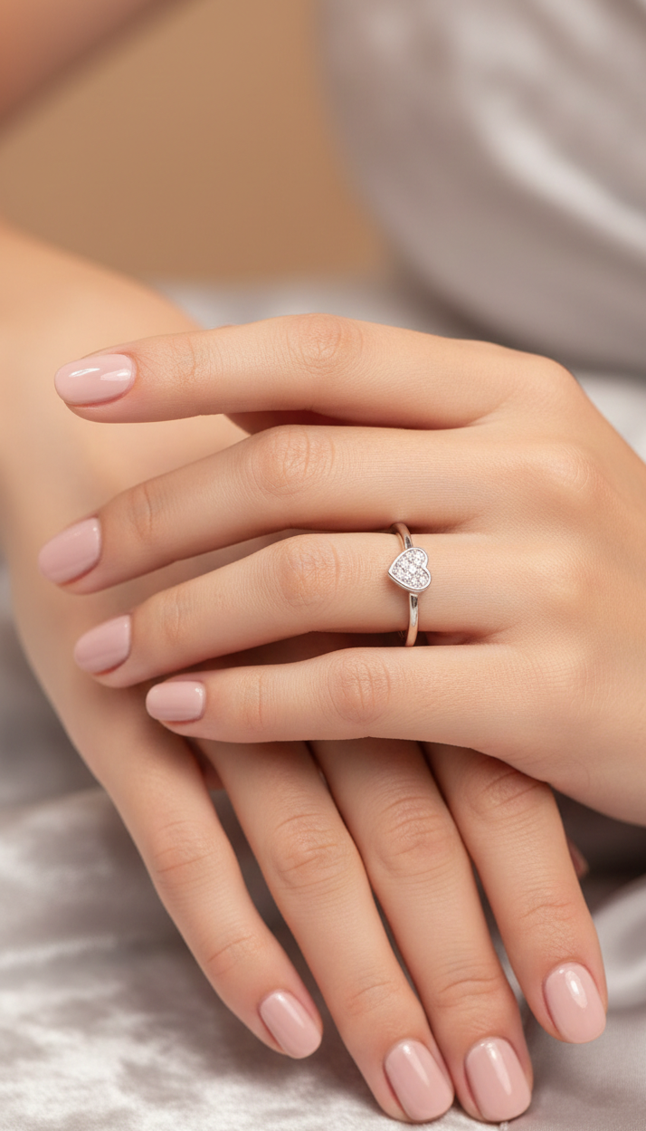 Anillo "Corazón Radiante"