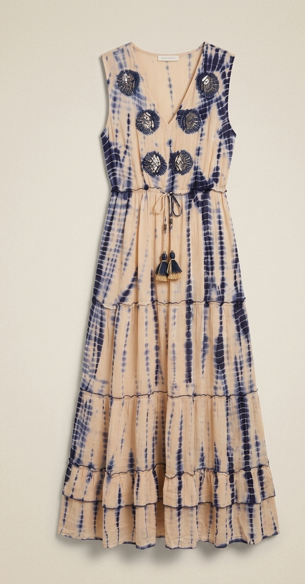 Vestido Bordado Lurex