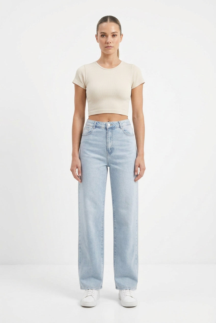 Jeans Strech Wide Leg