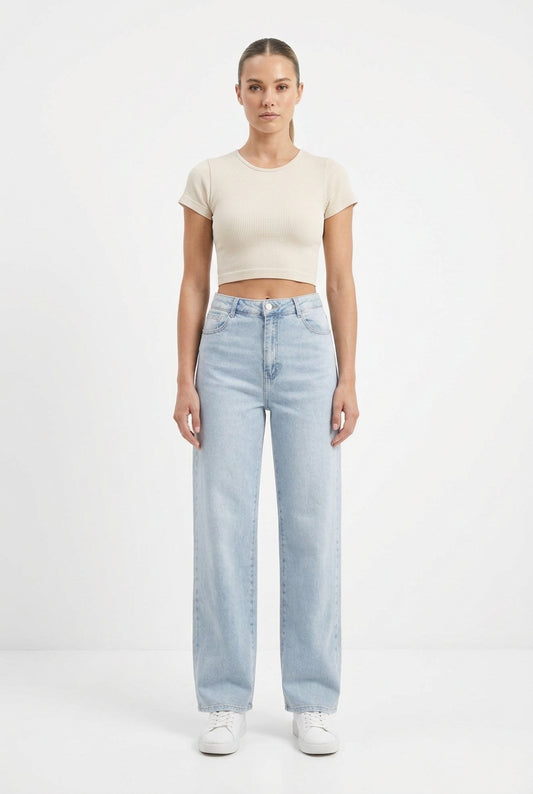 Jeans Strech Wide Leg