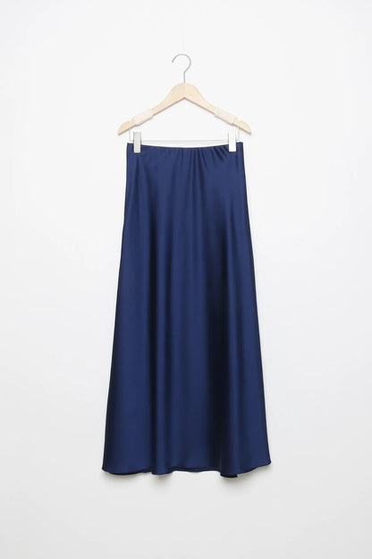 Falda Midi Satinada