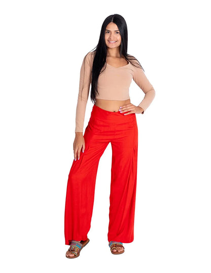 Pantalón de Rayón  con Pinzas