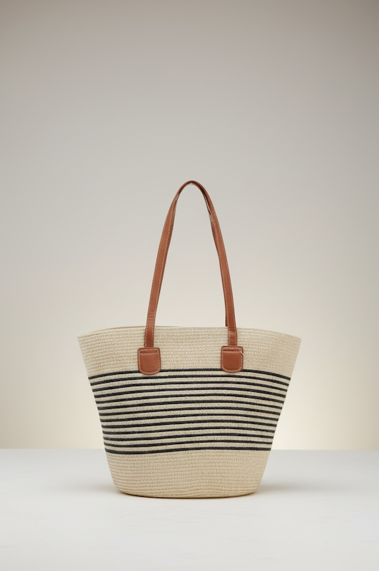 Bolso 008-2510 a rayas negras