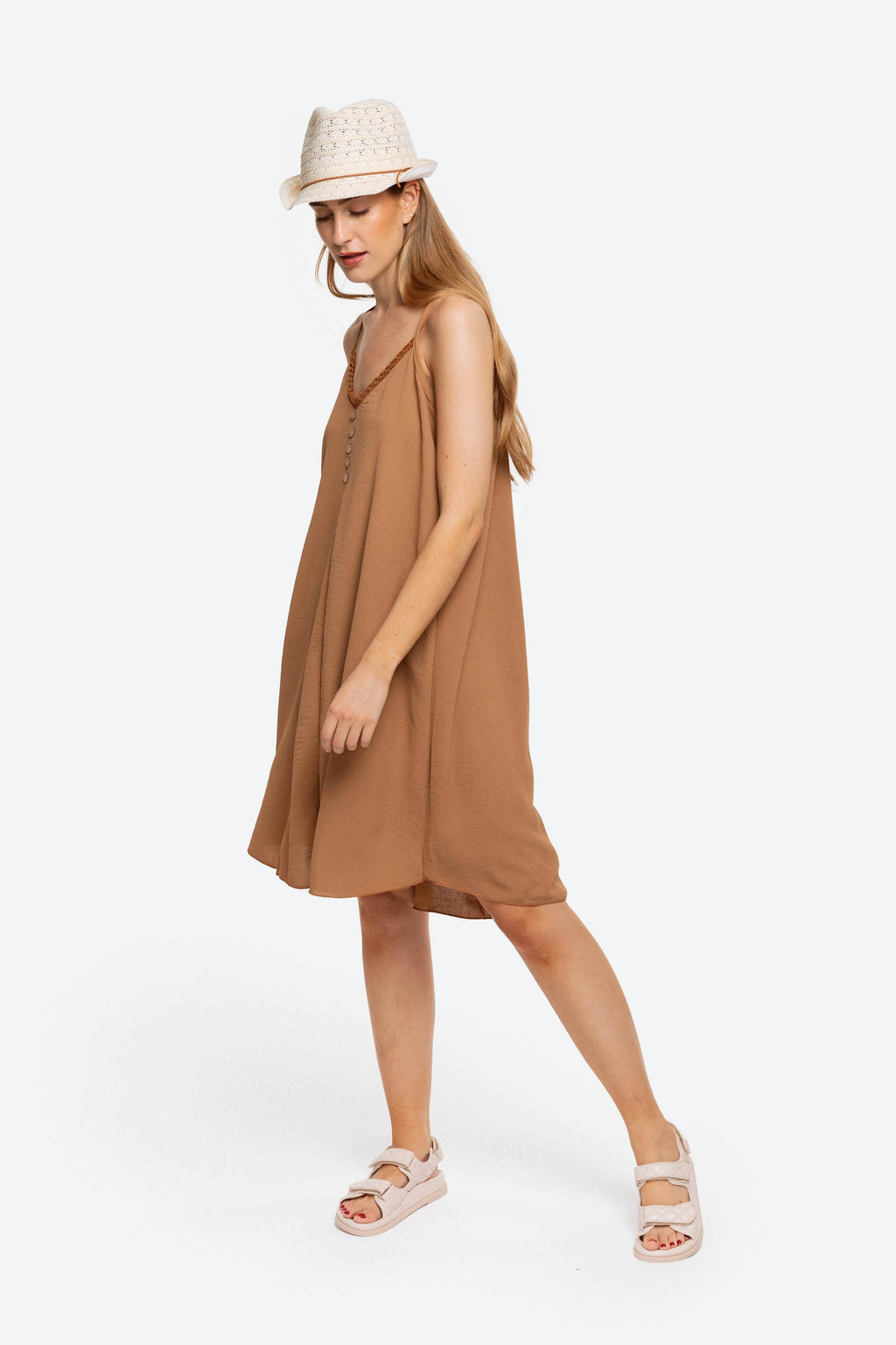 Vestido Lencero Botones