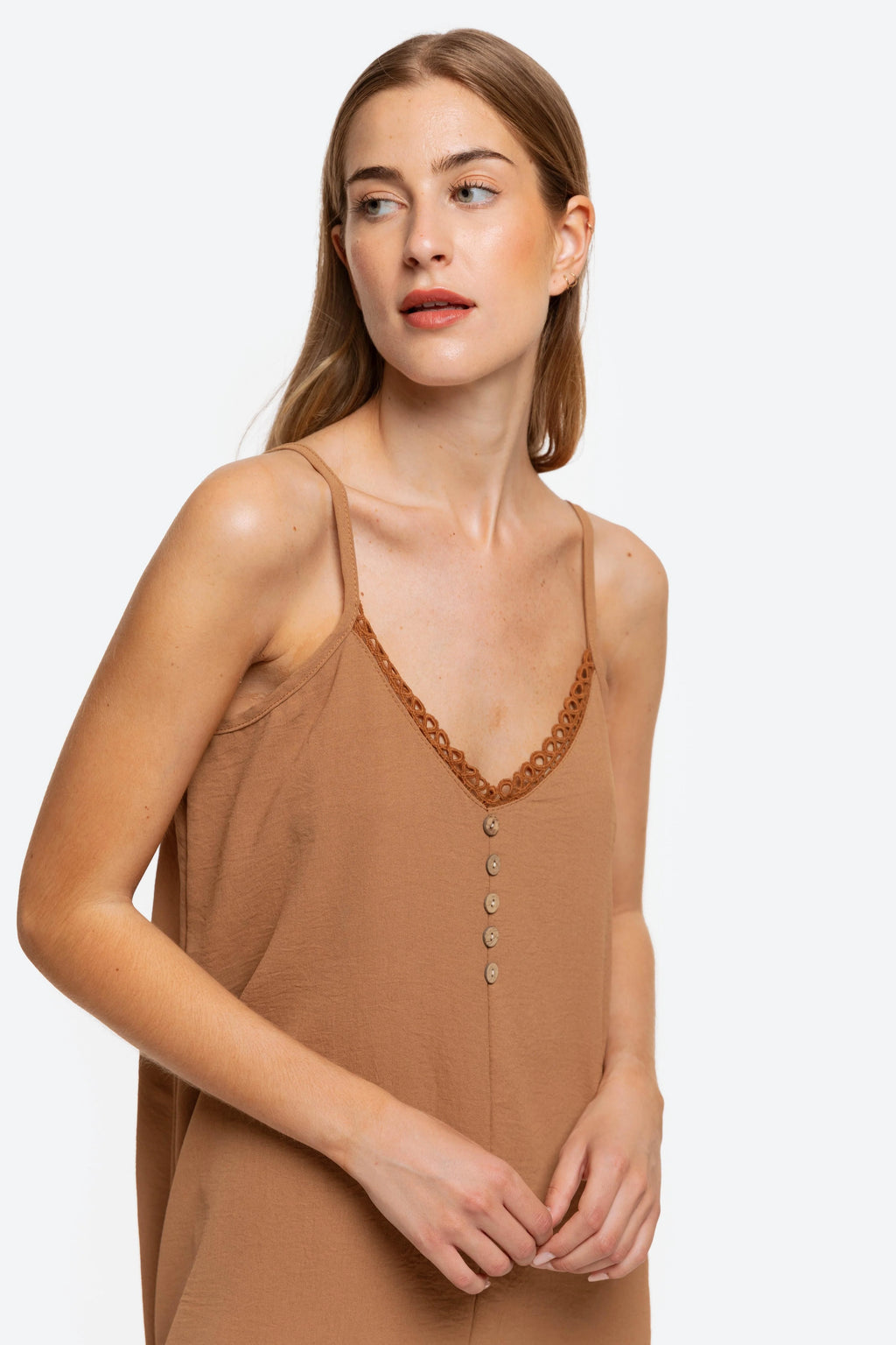 Vestido Lencero Botones