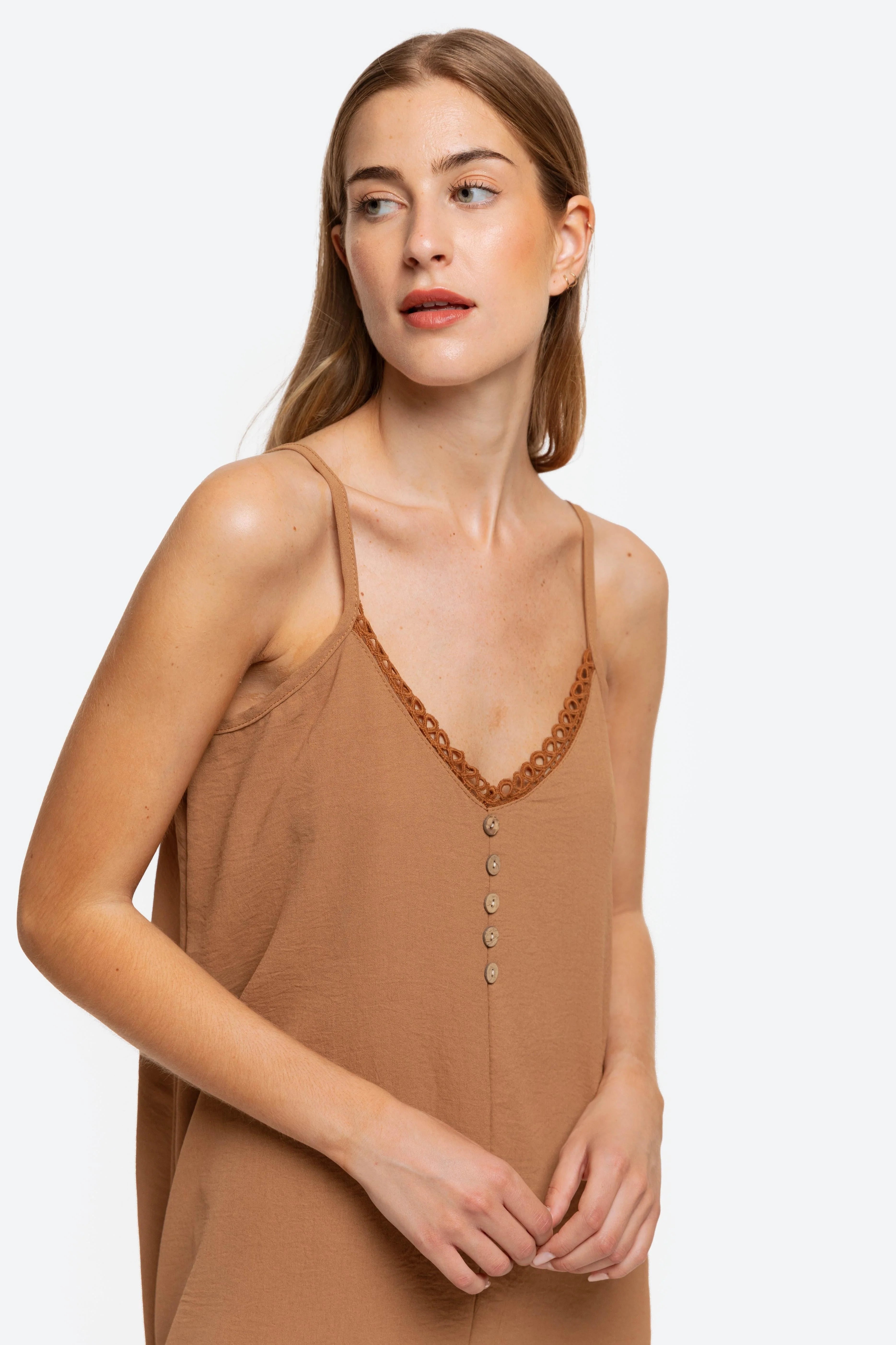 Vestido Lencero Botones