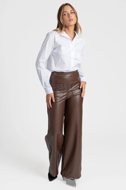 Pantalon Wide Leg Polipiel