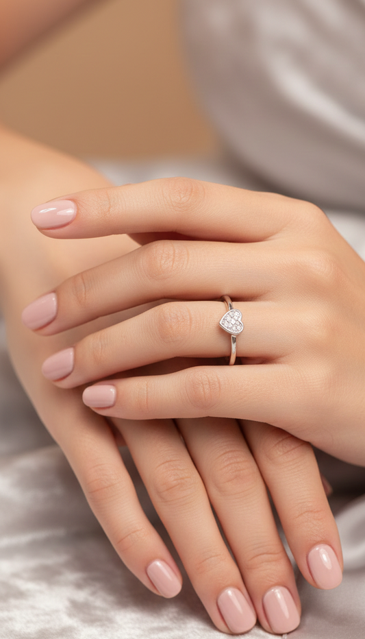 Anillo "Corazón Radiante"