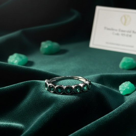 Anillo "Eternidad Esmeralda"