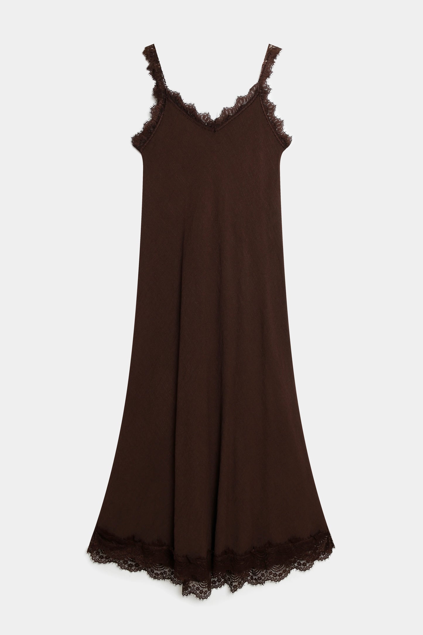 Vestido Lencero con Encaje