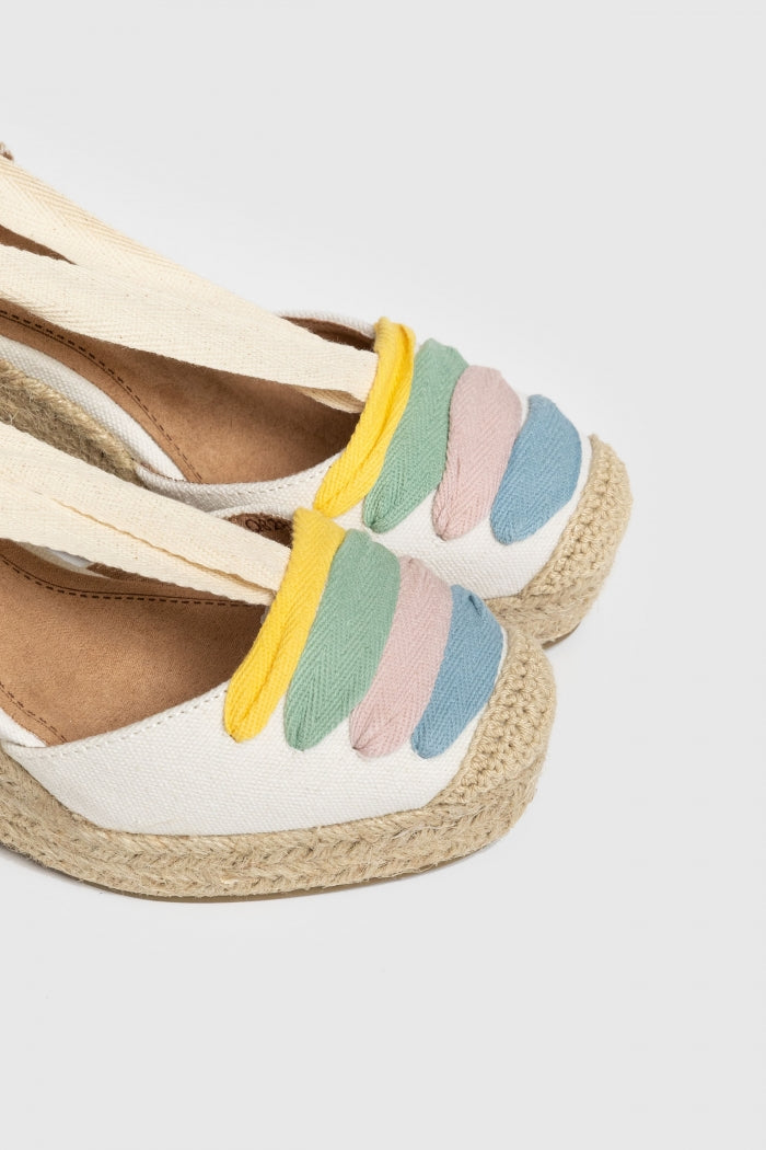 SANDALIAS  CUÑA- MULTICOLOR