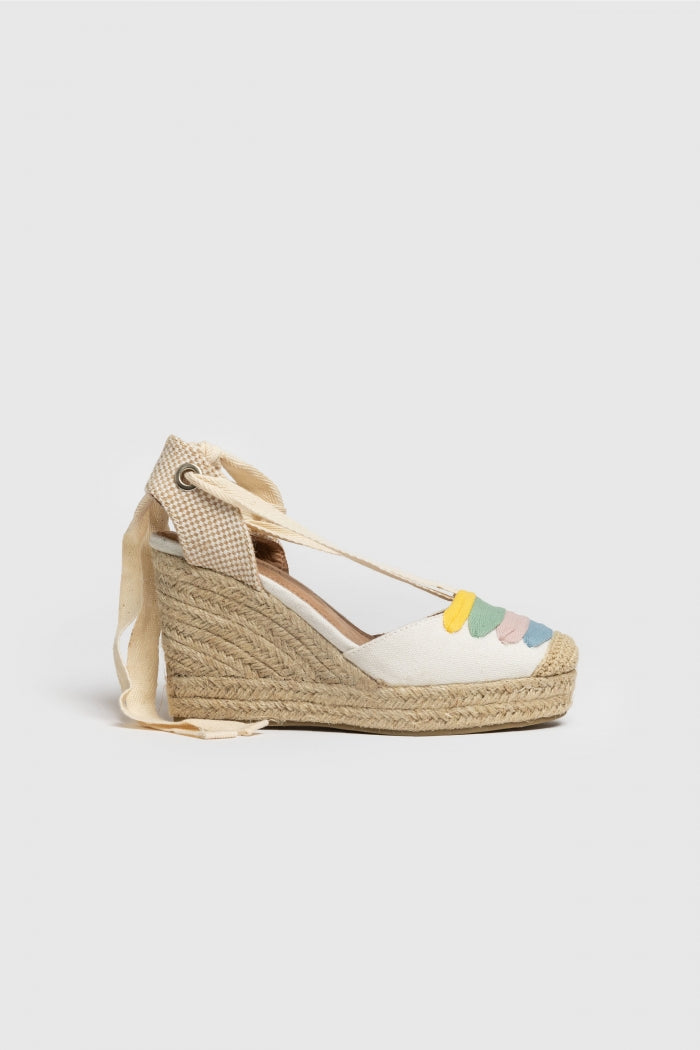 SANDALIAS  CUÑA- MULTICOLOR