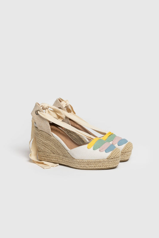 SANDALIAS  CUÑA- MULTICOLOR