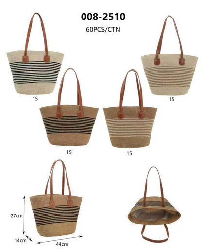 Bolso 008-2510 a rayas negras