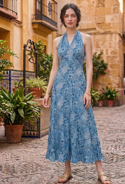 Vestido Largo Magnolia – Celeste Boho