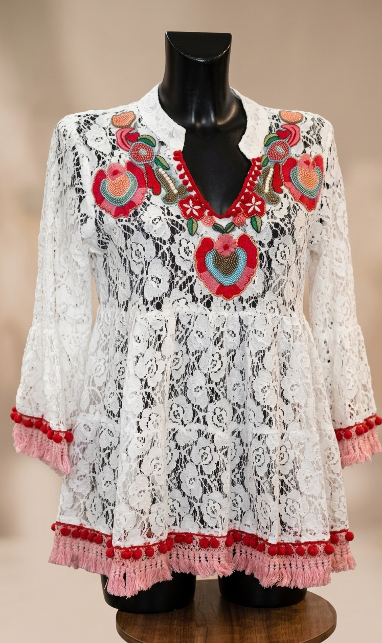 Blusa Flor encaje