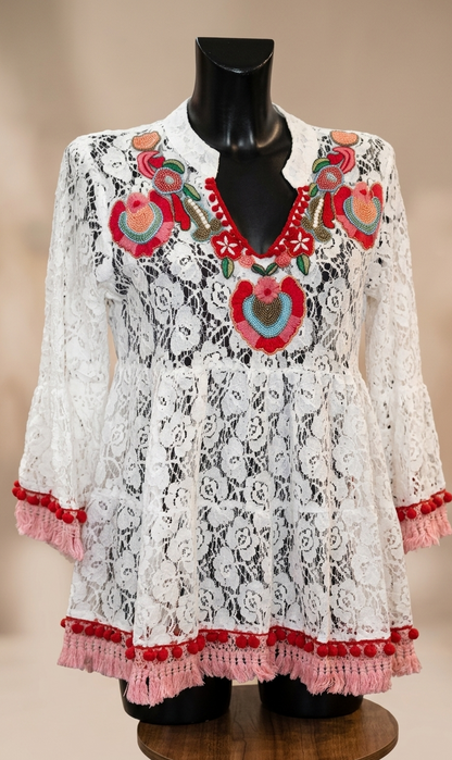 Blusa Flor encaje