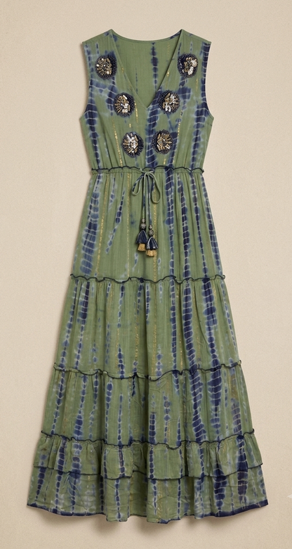 Vestido Bordado Lurex