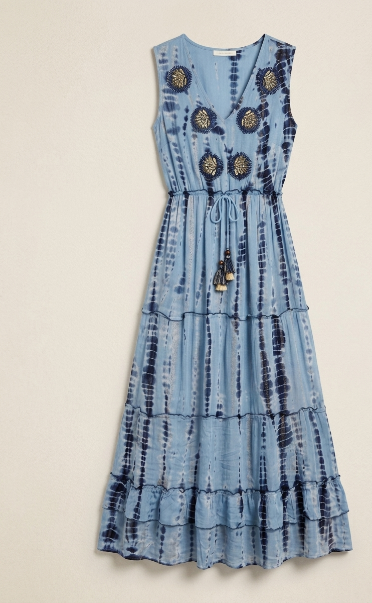 Vestido Bordado Lurex