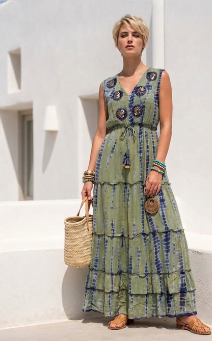 Vestido Bordado Lurex